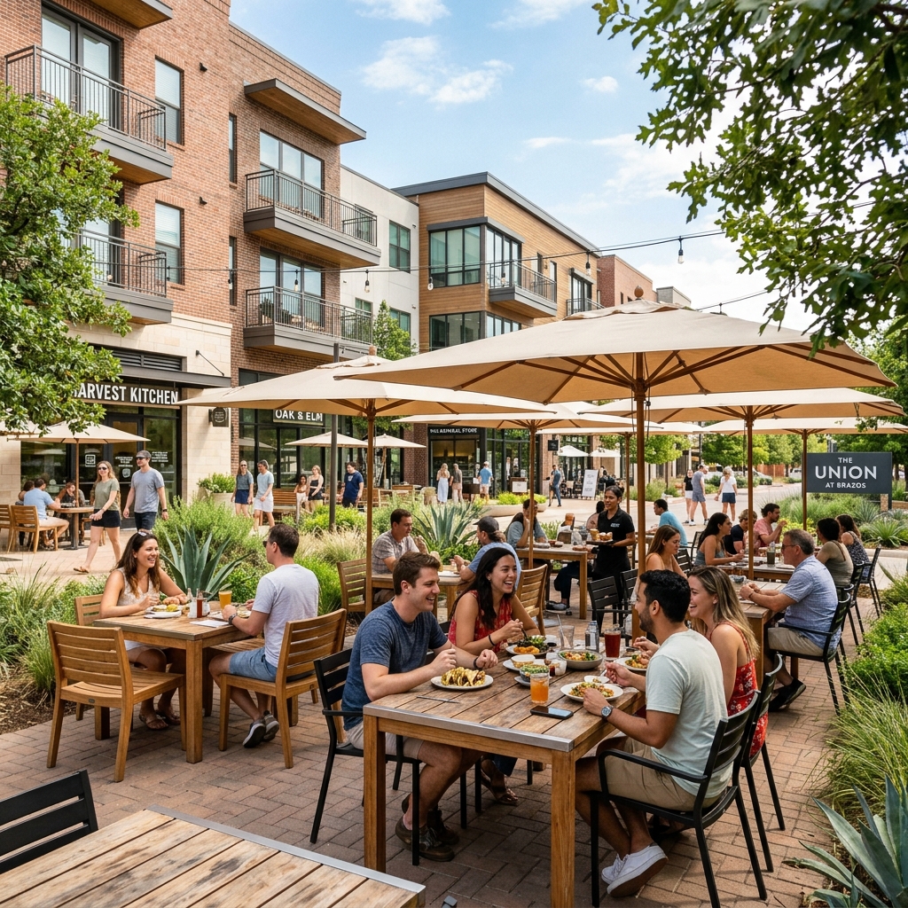 Sendero Is Open for Business: Eight New Eateries, 342 Apartments, and a Marriott Rising on SH 71